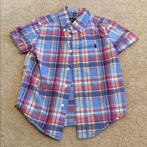 Kids Ralph Lauren Button Down Short Sleeve Shirt